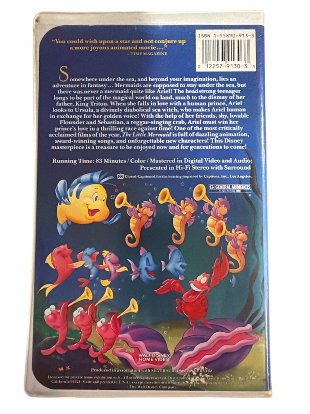Disney’s The Little Mermaid VHS Black Diamond Classic Vintage - Picture 4 of 7